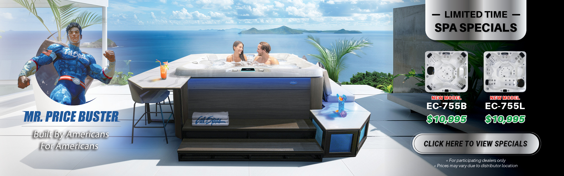 Calspas hot tub being used in a family setting - Yorba Linda